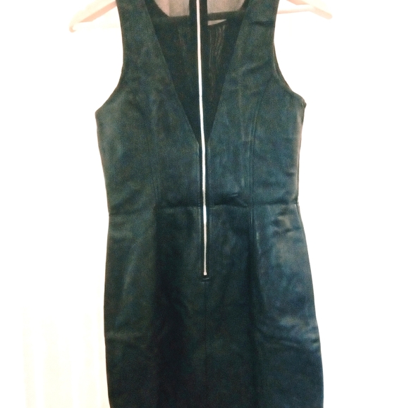 Black Leatherette Party Dress - Picture 1 of 5